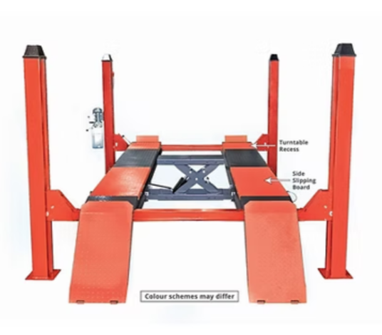 SAL455WH  4 Post Wheel Alignment Lift with Hydraulic jack 4.5 Ton